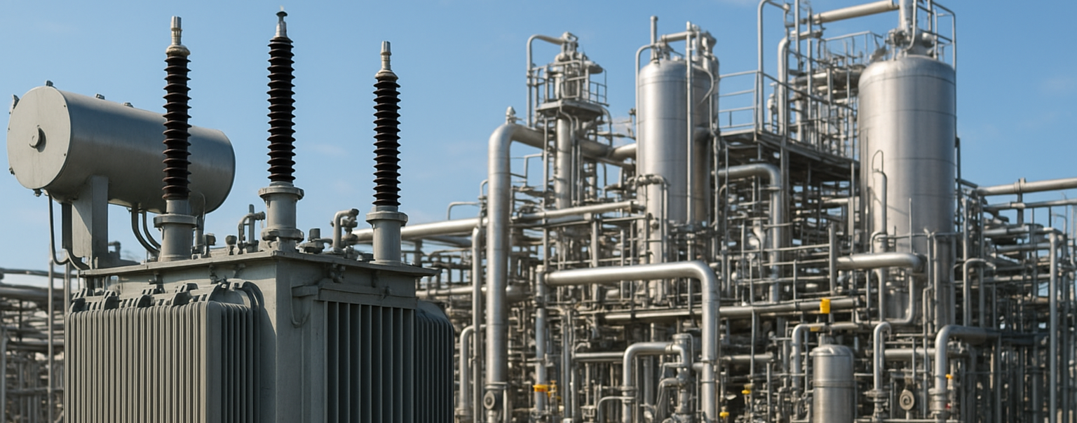 Katalysator installiert vor einer Gasaufbereitungsanlage zur chemischen Aufbereitung von Gasströmen