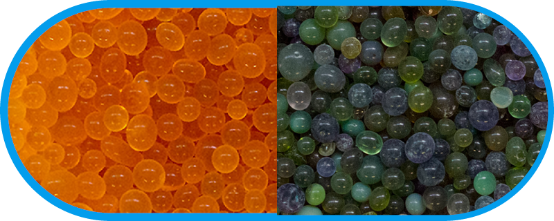 Silicagel Orange-Grün