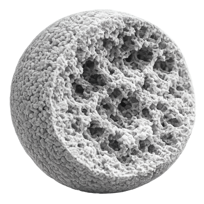 Porenstruktur von Siilcagel