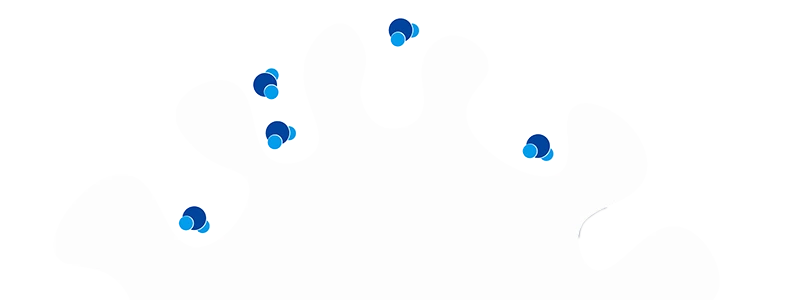 Grafico che mostra le molecole d'acqua legate nei pori dell'allumina attivata