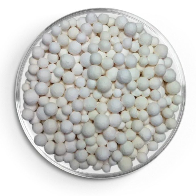 White water resistant Silica gel beads in petri dish