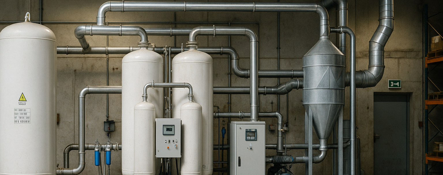 Produktionsanlage für die Sauerstoffaufbereitung durch Druckwechseladsorption (PAS) mit Hilfe von Molekularsieb