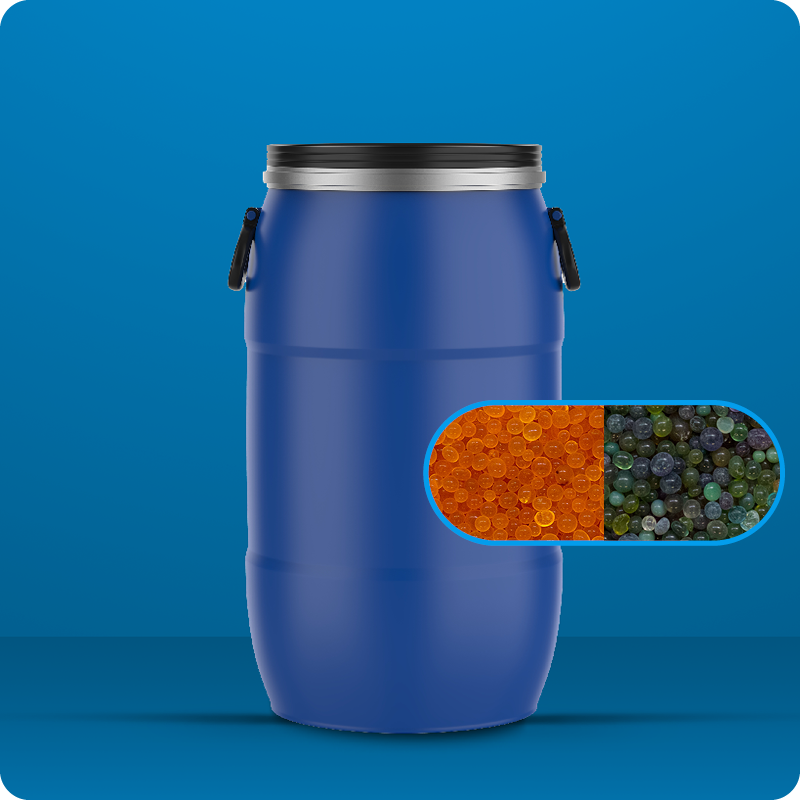 Silica gel Orange-Green 25kg Barrel