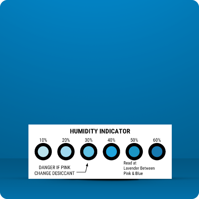 50x Humidity Indicator 6-Point 10-60% RH Blue-Pink