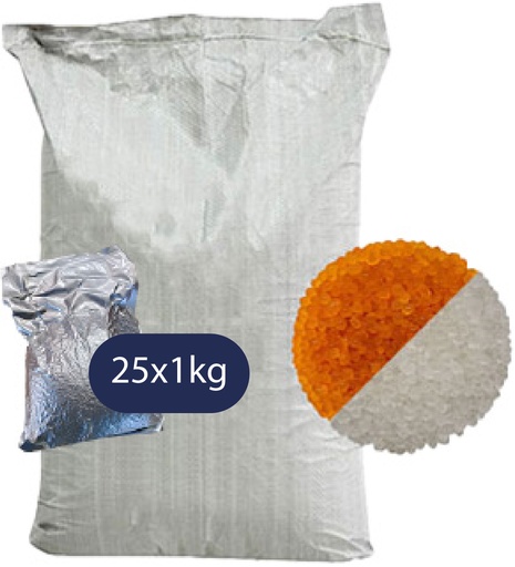 [35.0434.00] Silicagel Orange-Farblos 25x 1 kg