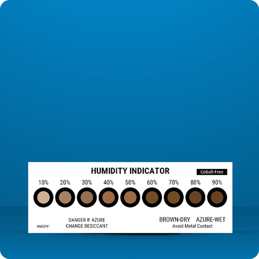 [35.0592.00] 50x humidity indicator, 9-point, 10-90% RH, Brown-Blue