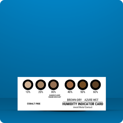 [35.0593.00] 50x Humidity Indicator 6-Point 10-60% RH Brown-Blue